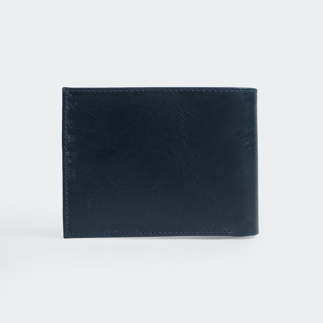 Billetera Cuero Palermo | Azul Oscuro