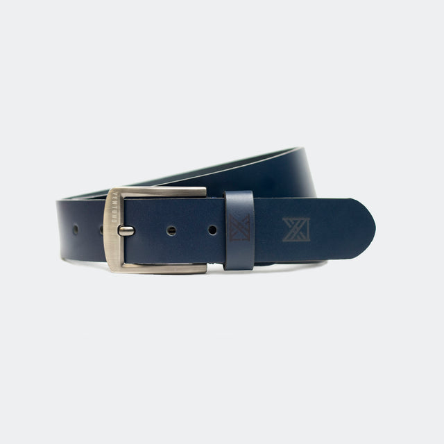 Correa Cuero Terracota | Azul Oscuro