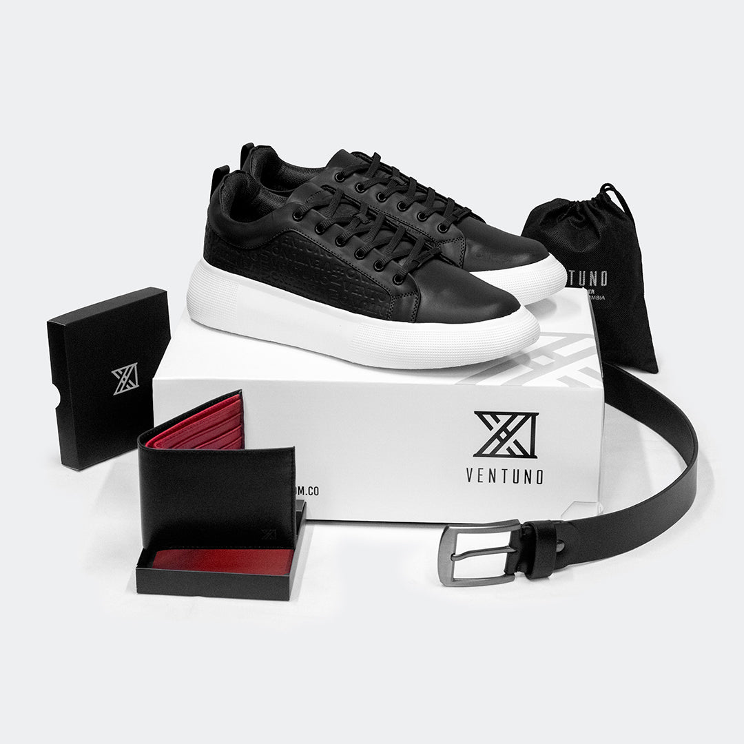 Set Cuero EMPORIUM | Negro Blanco